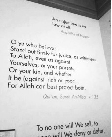 Miraculous Lines of the Holy Qur’an Inscribed at Harvard University Law School